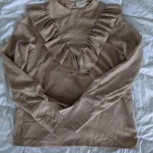 Ruffle V-Neck Blouse